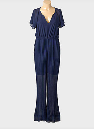 Combi-pantalon fermeture boutonnée au dos manches courtes bleu TIFFOSI femme