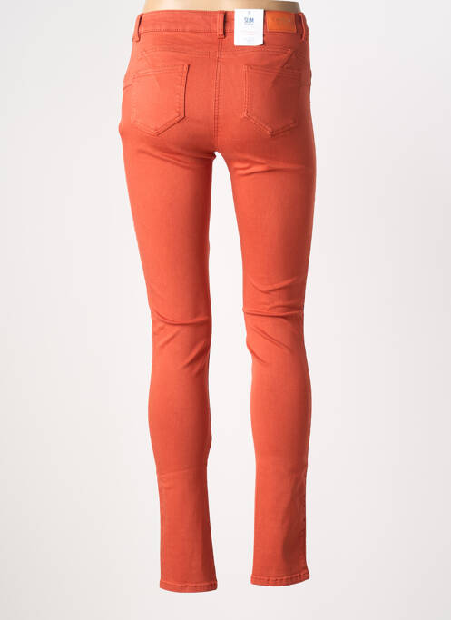 Pantalon slim poches orange C'EST BEAU LA VIE femme