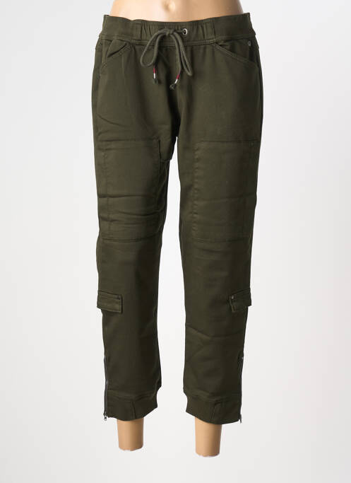 Pantalon 7/8 taille élastique vert FREEMAN T.PORTER femme