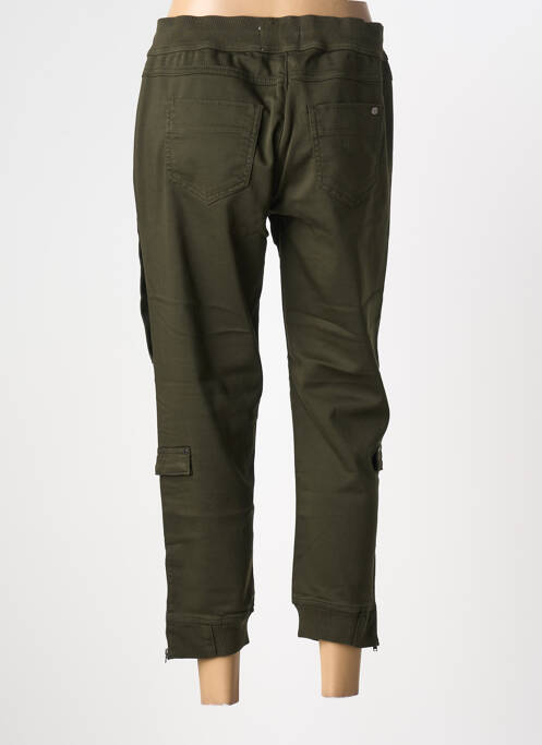 Pantalon 7/8 taille élastique vert FREEMAN T.PORTER femme
