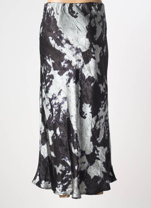 Jupe longue imprimé fantaisie noir KAFFE femme