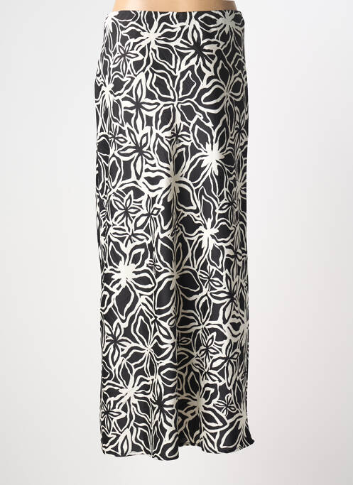Jupe longue imprimé fantaisie noir KAFFE femme