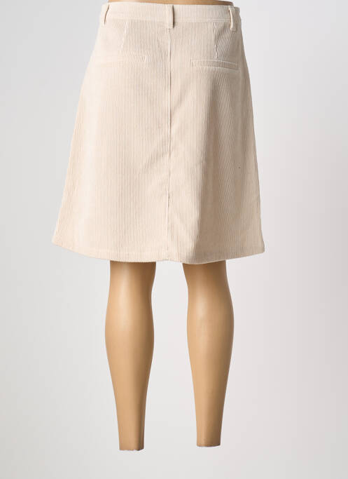 Jupe mi-longue coupe évasée beige CREAM femme