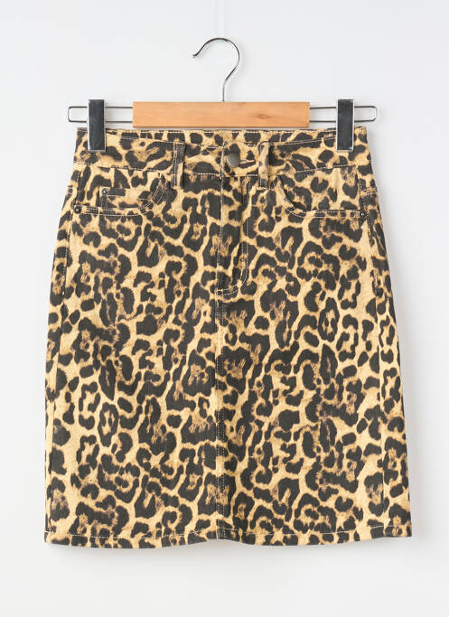 Jupe courte poches beige KAFFE femme