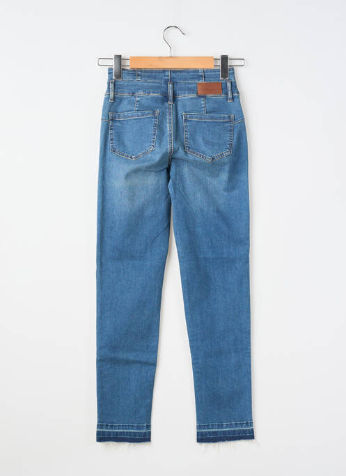 Jeans coupe slim stretch taille haute bleu C'EST BEAU LA VIE femme