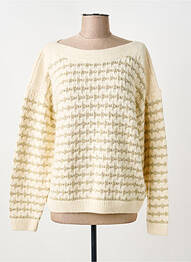 Pull col bateau manches longues beige GARCIA femme
