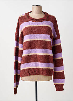 Pull resserrée sur le bas manches longues violet COMPAÑIA FANTASTICA femme