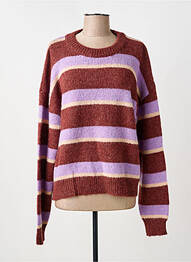 Pull resserrée sur le bas manches longues violet COMPAÑIA FANTASTICA femme
