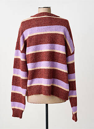 Pull resserrée sur le bas manches longues violet COMPAÑIA FANTASTICA femme
