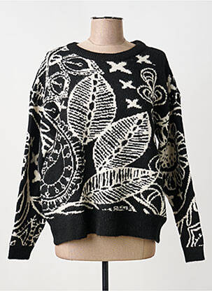Pull resserrée sur le bas manches longues noir LES TROPEZIENNES PAR M.BELARBI femme