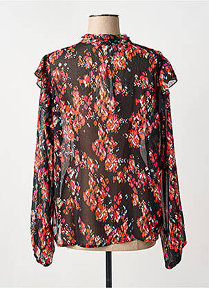 Blouse imprimé fantaisie manches longues noir GARCIA femme