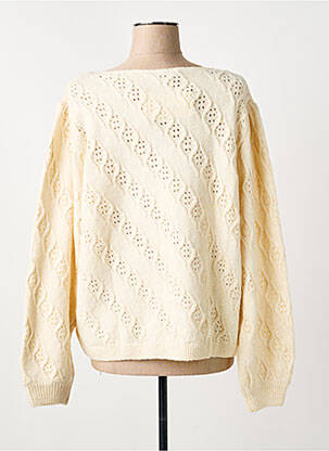 Pull coupe droite manches longues beige GARCIA femme