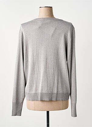 Gilet manches longues resserrée sur le bas gris KAFFE femme