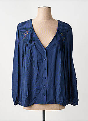 Chemisier bleu FREEMAN T.PORTER femme