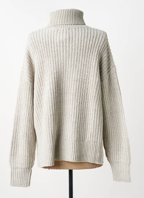 Pull col roulé manches longues manches longues gris TIFFOSI femme