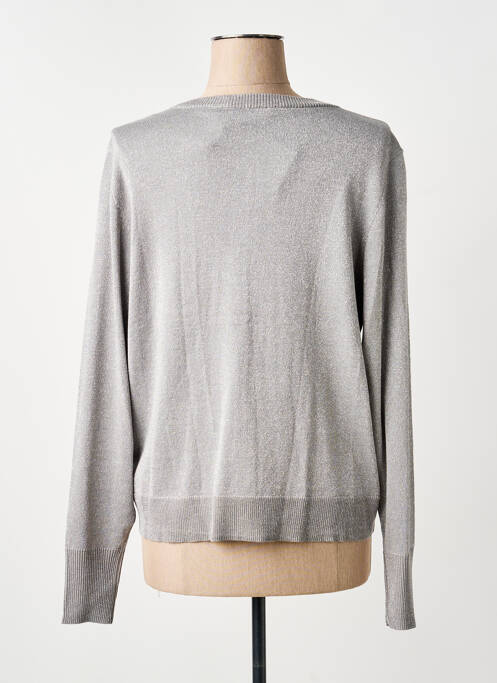Gilet manches longues resserrée sur le bas gris KAFFE femme