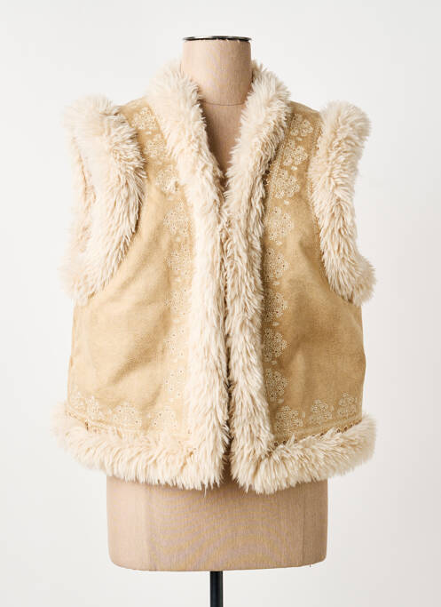 Veste casual col rond beige GARCIA femme