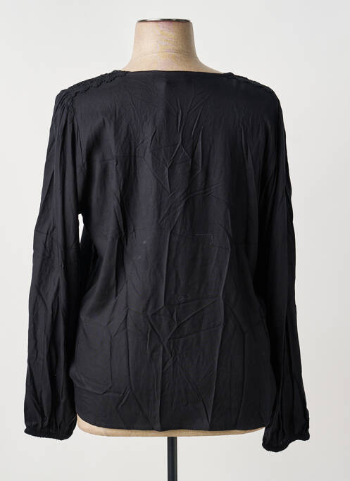 Blouse manches longues manches longues noir KAFFE femme