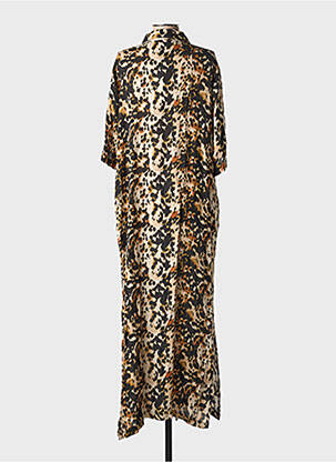 Robe longue manches longues manches longues noir KAFFE femme