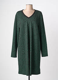 Robe pull coupe droite manches longues vert LA FIANCÉE femme