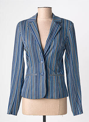Blazer coupe cintrée bleu CREAM femme