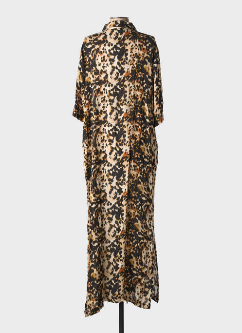 Robe longue manches longues manches longues noir KAFFE femme
