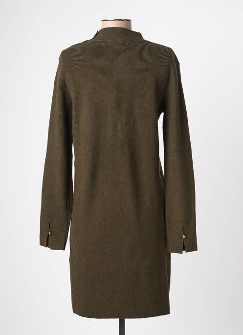 Robe pull col rond manches longues vert FREEMAN T.PORTER femme
