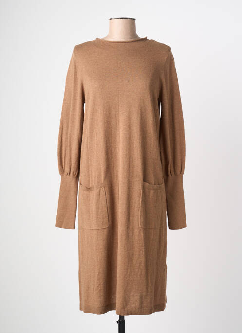 Robe pull beige CREAM femme