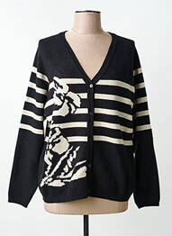 Gilet manches longues stretch noir CREAM femme