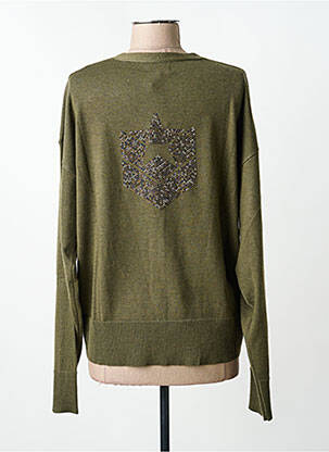 Gilet manches longues stretch vert FREEMAN T.PORTER femme