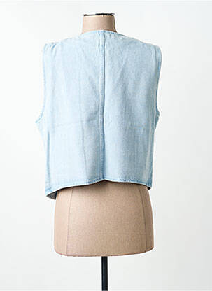 Gilet sans manche coupe cintrée bleu GARCIA femme