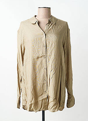 Chemisier coupe fluide manches longues beige CREAM femme