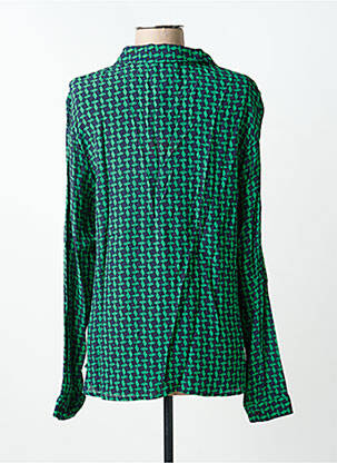 Chemisier coupe cintrée manches longues vert FREEMAN T.PORTER femme