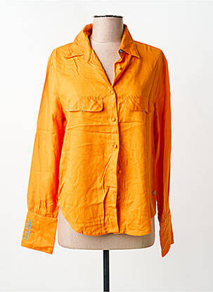 Chemisier coupe cintrée manches longues orange LES TROPEZIENNES PAR M.BELARBI femme