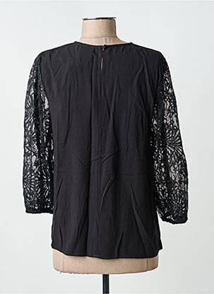 Top tissage crêpe manches 3/4 noir KAFFE femme