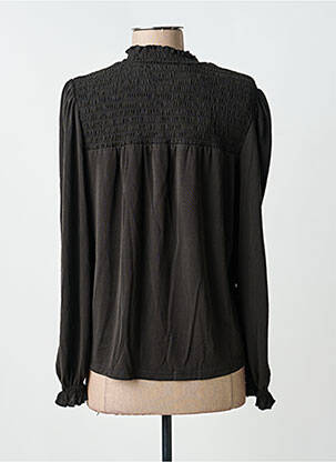 Blouse manches longues manches longues noir GARCIA femme