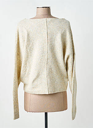 Pull tissage chiné manches longues beige GARCIA femme