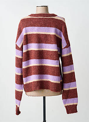 Pull stretch manches longues marron COMPAÑIA FANTASTICA femme