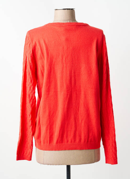 Gilet manches longues resserrée sur le bas rouge CREAM femme