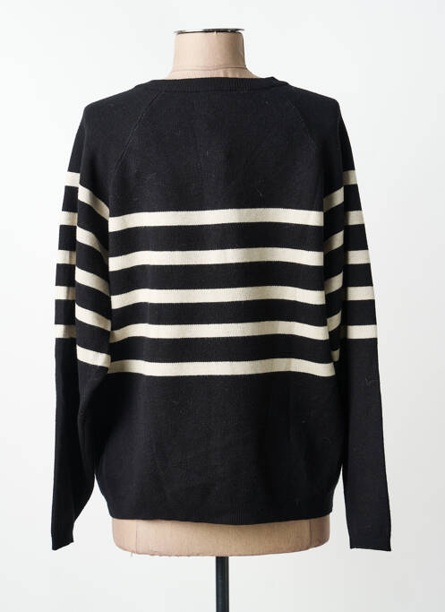 Gilet manches longues resserrée sur le bas noir CREAM femme