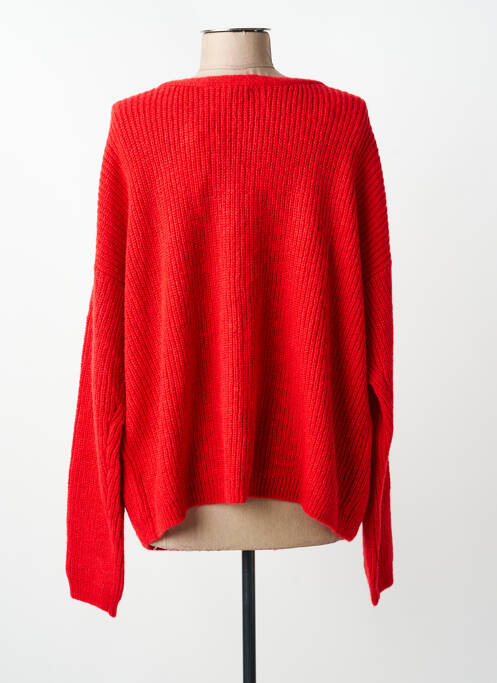 Gilet manches longues stretch rouge C'EST BEAU LA VIE femme