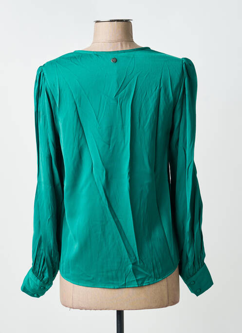 Blouse manches longues manches longues vert GARCIA femme