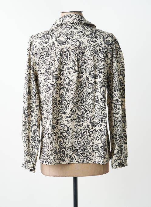 Chemisier coupe cintrée manches longues beige C'EST BEAU LA VIE femme