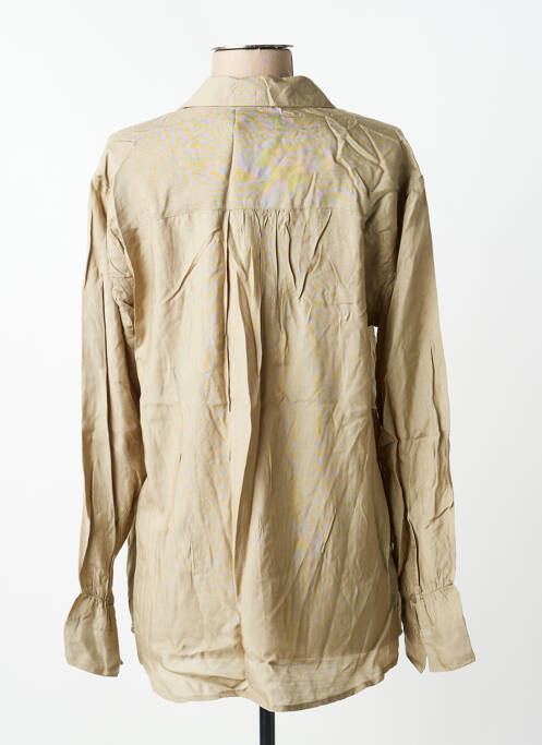 Chemisier coupe fluide manches longues beige CREAM femme