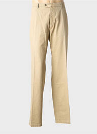 Pantalon droit stretch taille normale beige LUIGI MORINI homme