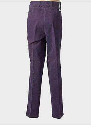 Pantalon droit stretch taille normale violet LUIGI MORINI homme