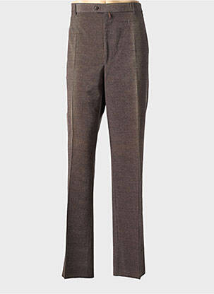 Pantalon droit stretch taille normale marron MEYER homme