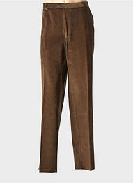 Pantalon droit tissage velours taille normale marron HAROLD homme