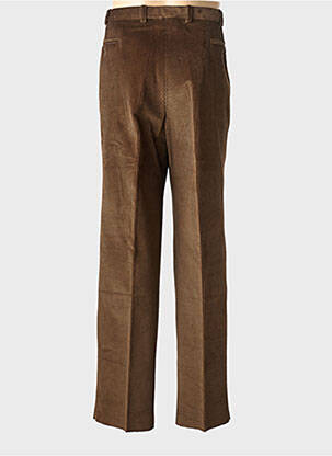 Pantalon droit tissage velours taille normale marron HAROLD homme