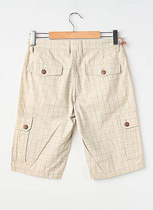 Bermuda tissage popeline taille normale beige BLUE SIDE homme